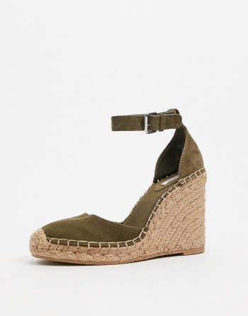 Pull&Bear Espadrille Wedges Kaki Boja - Ženske Cipele | 89613MWCZ